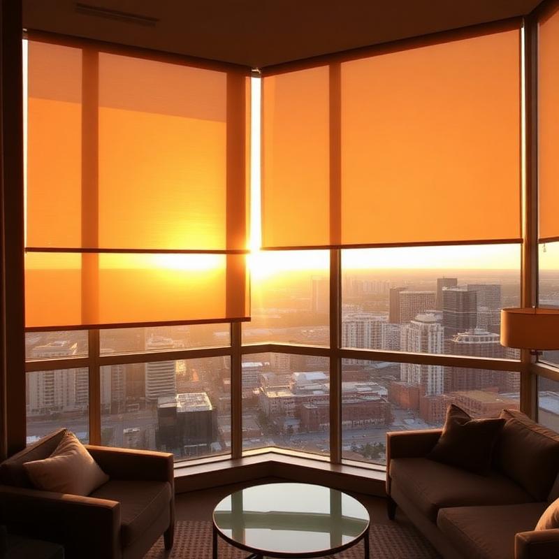 Sunset Roller Shades · Condo