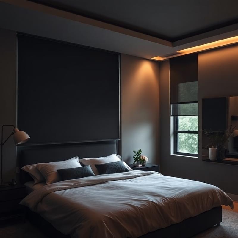 Motorized Blackout · Master Bedroom