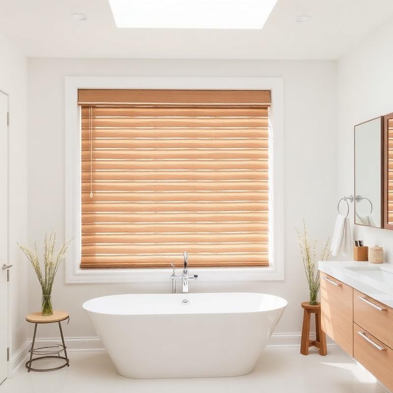 White Faux Wood · Spa Bathroom